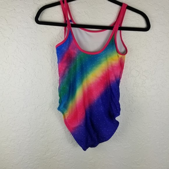 3/$20 Jojo Siwa Rainbow Bathing Suit Sz L (10-12) - Picture 4 of 6